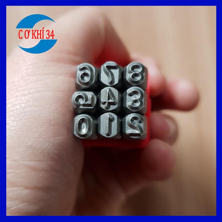 Bộ đục số đóng số 4mm - xuôi