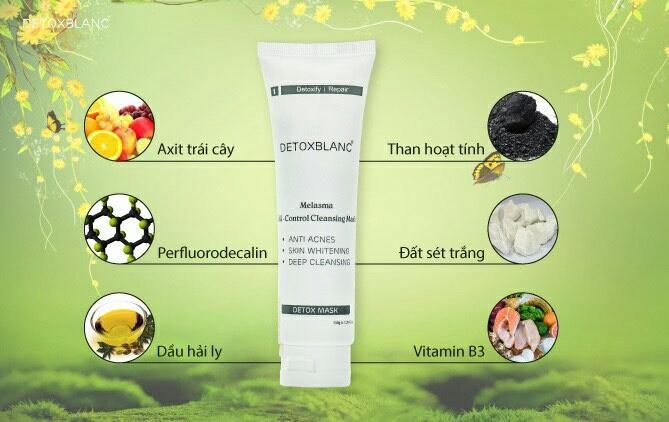 mặt nạ sủi bọt thải độc da Detox Blanc