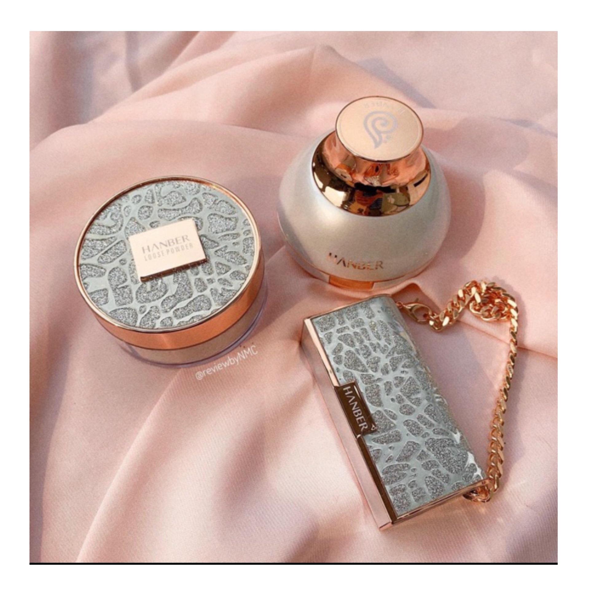 Set trang điểm 3 món Hanber Star Color (phấn nước + phấn phủ + son) – Cavali – thiết kế sang trọng