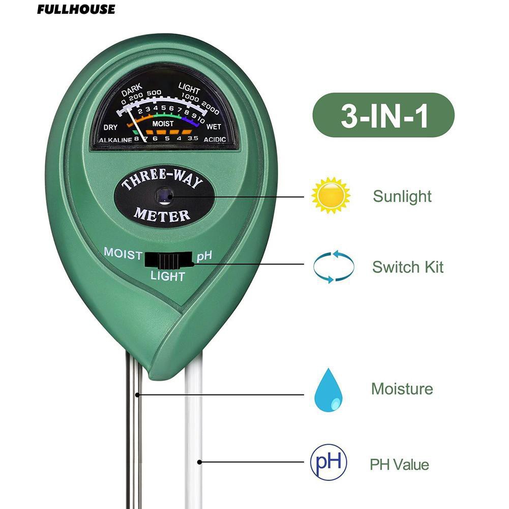 Máy Đo Độ Ẩm, Đo PH,  Ánh Sáng Đất Canh Tác