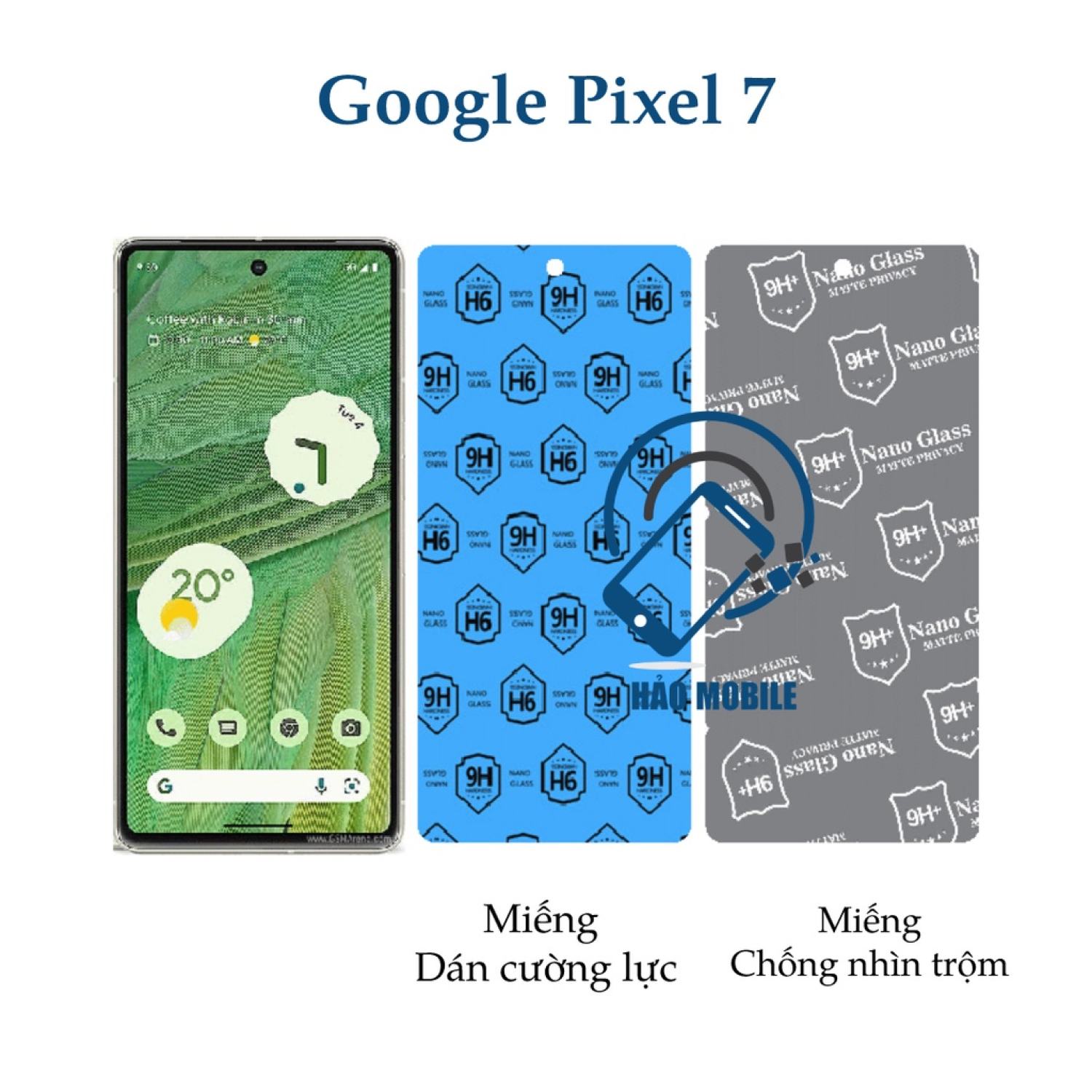 Dán cường lực dẻo nano Google pixel 7 - chống nhìn trộm dẻo nano