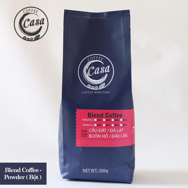 [HCM]Cà phê bột Blend Coffee nguyên chất ít đắng thơm trái cây 500gr ( Casa Thử Thách )