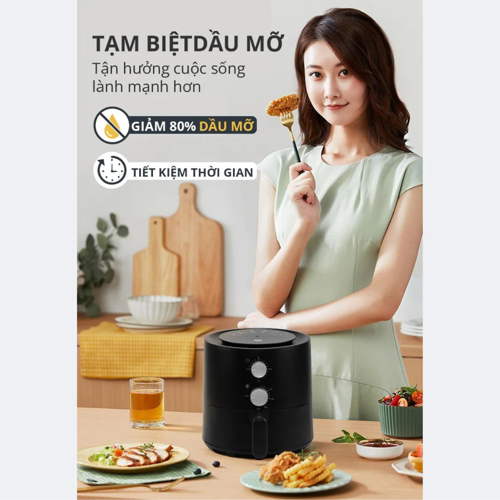 Nồi chiên không dầu Mishio MK320