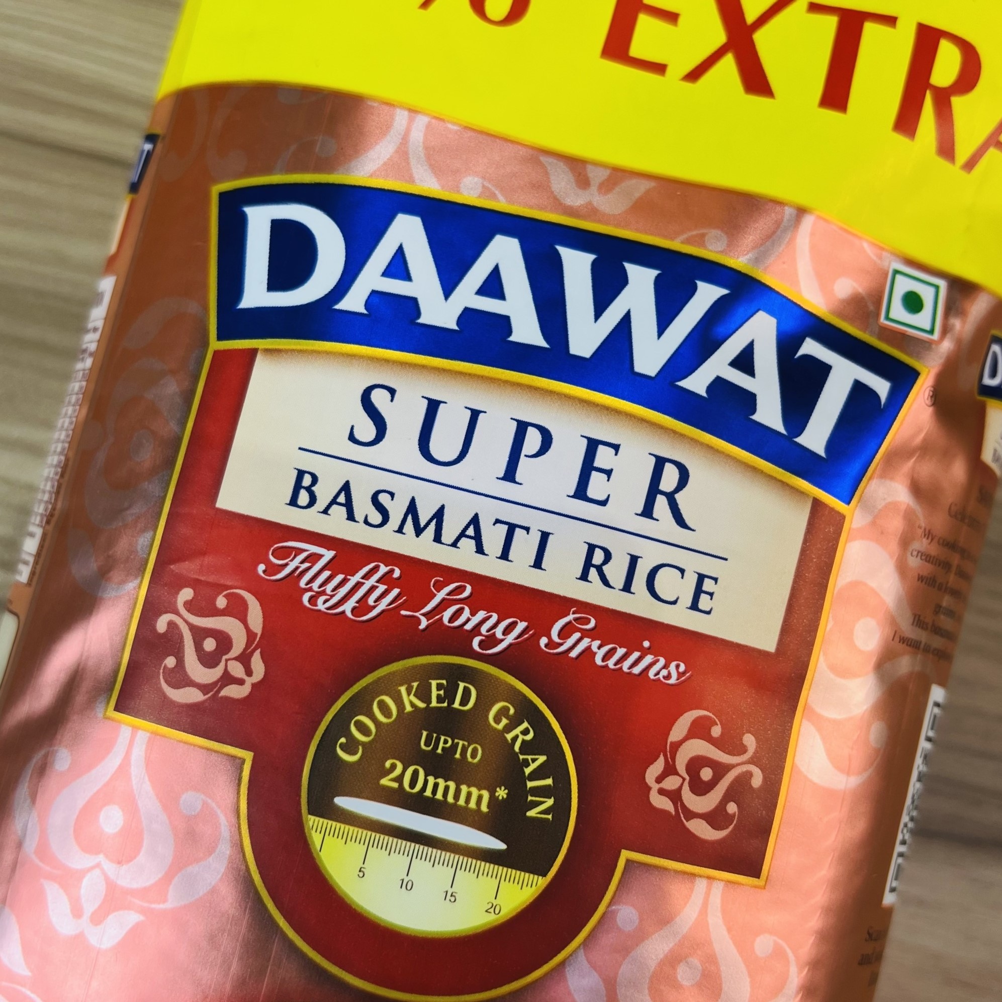 Gạo Ấn Độ DAAWAT  Super Basmati Rice 1kg