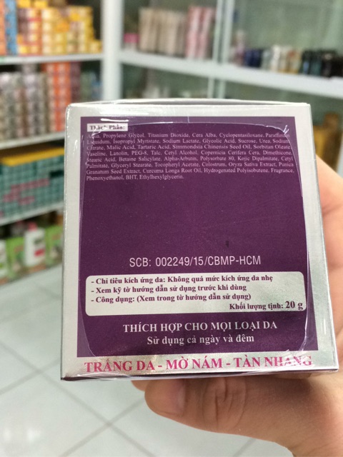 Kem Trắng Da Nám Tàn Nhang Bạch Ngọc Liên