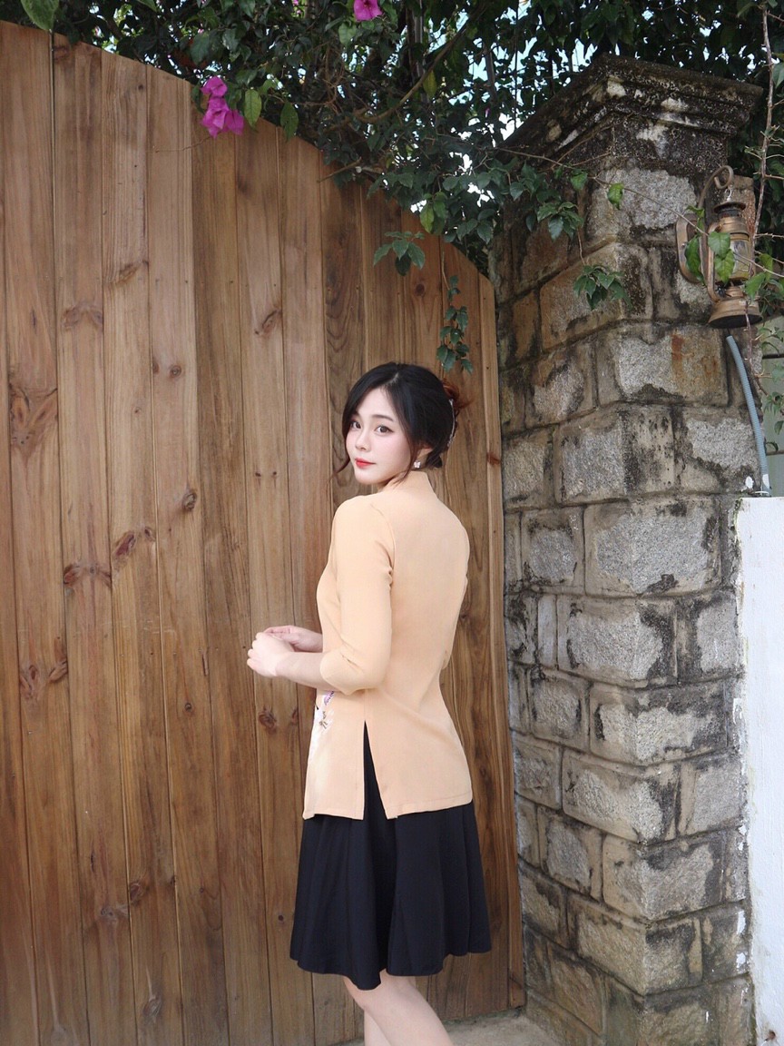 Set KIMONO cách tân thêu hạc