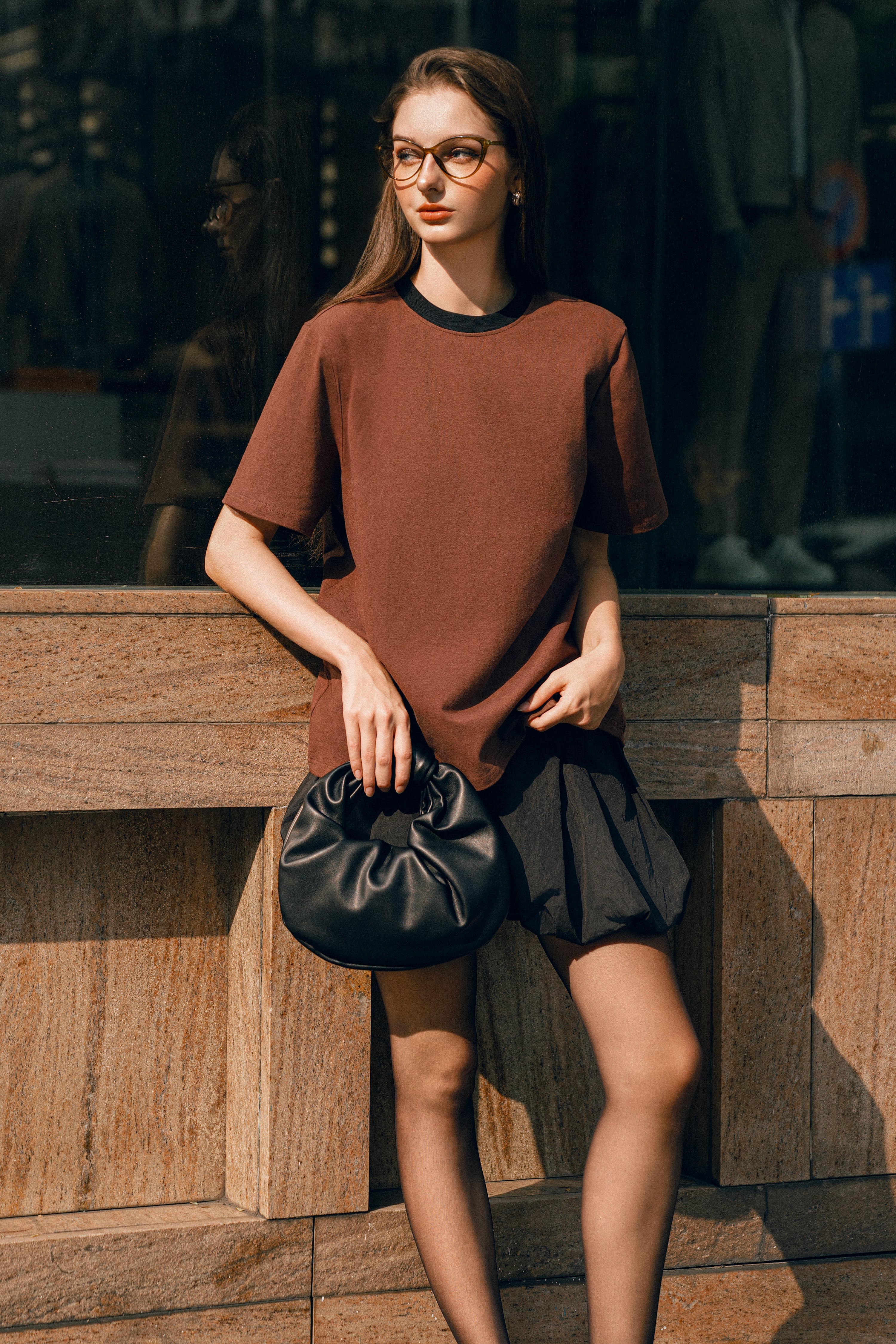 Voucher siêu sale 15% OLV - Áo thun đi chơi Jesse Basic T Shirt