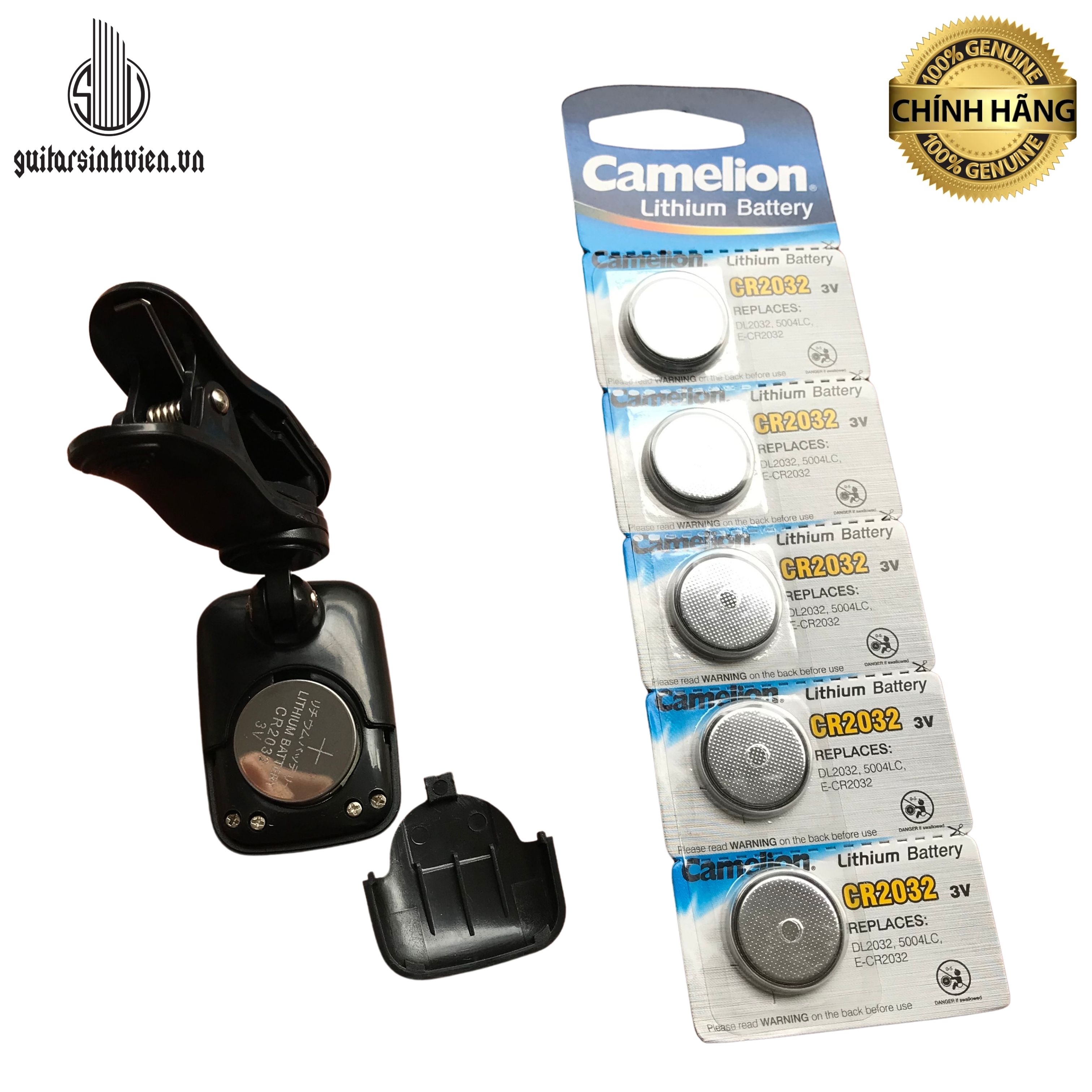 Pin 3V Dành Cho Tuner - Pin Lắp Máy Lên Dây Đàn Guitar