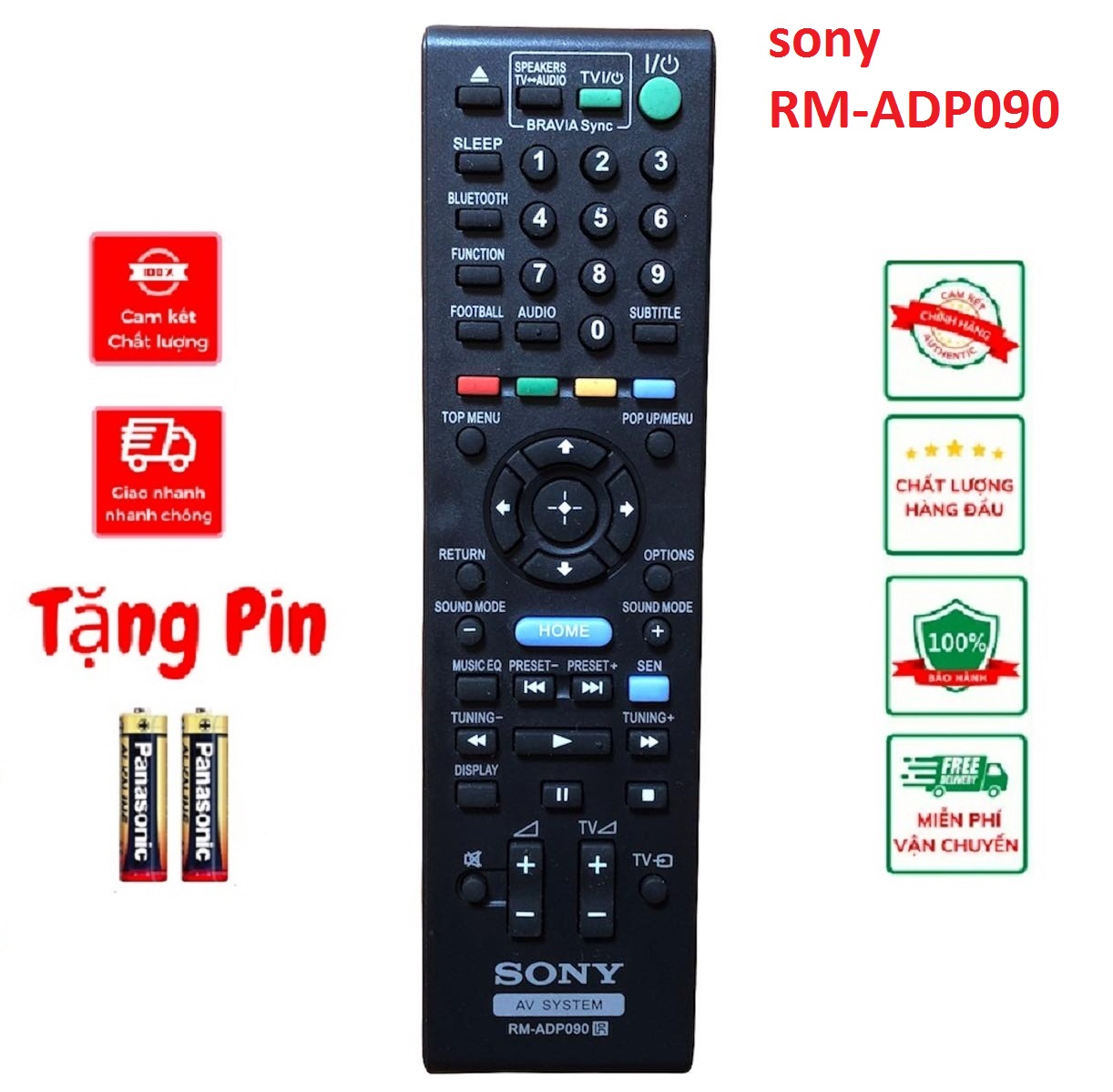 Điều khiển dàn âm thanh sony rm-adp090 hàng tốt