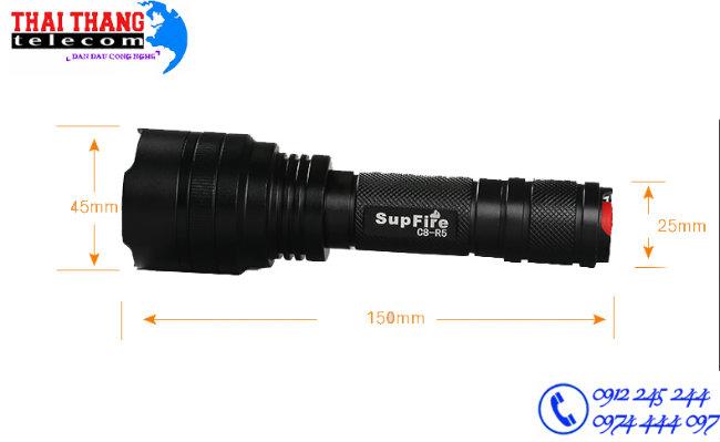 Đèn pin chính hãng Supfire C8-R5