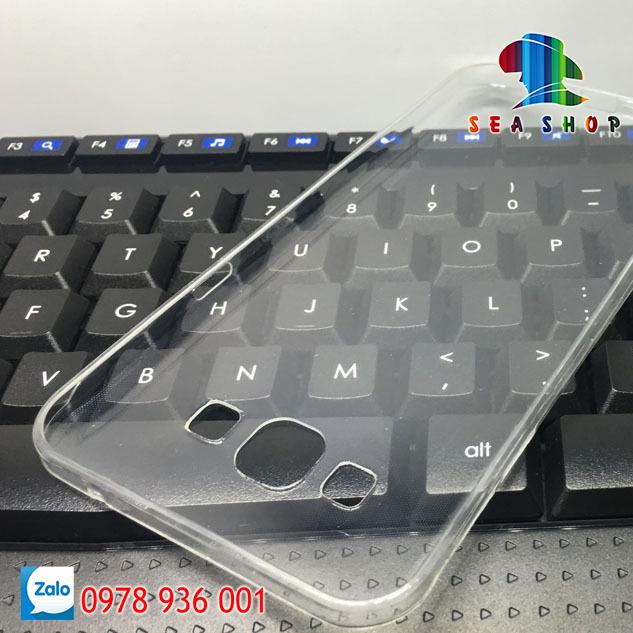 Ốp lưng Samsung Galaxy A8 2015 silicon trong suốt