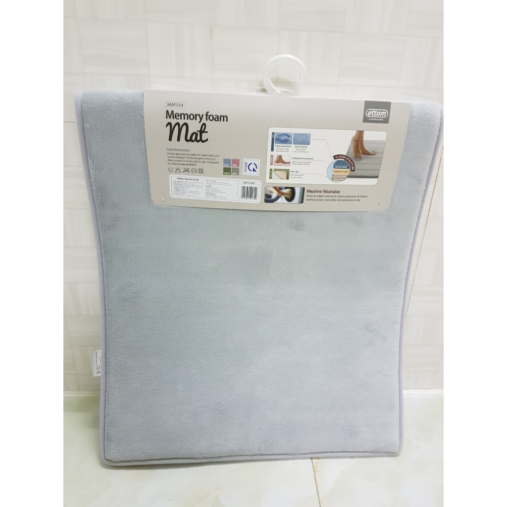 [Nhập RS0822 giảm 30k cho đơn 99k]Thảm chùi chân lock&lock Memory Foam Size L MAT514