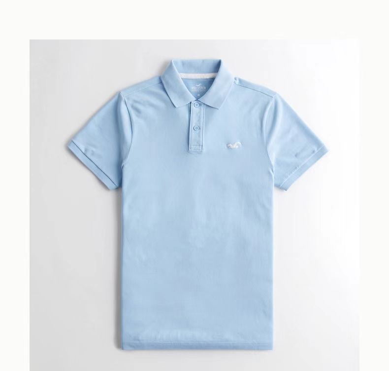 Áo thun polo Hollister icon White & Blue Sky New