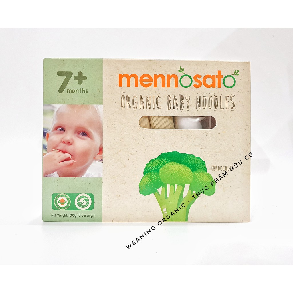 [HCM FREESHIP] Mì Ăn Dặm Hữu Cơ Cho Bé Mennosato Từ 7 Tháng Tuổi