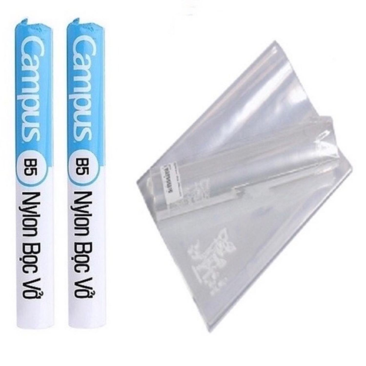 Nylon bọc vở Campus KT: 179x252mm, sản phẩm được làm từ nylon bền đẹp - dẻo dai