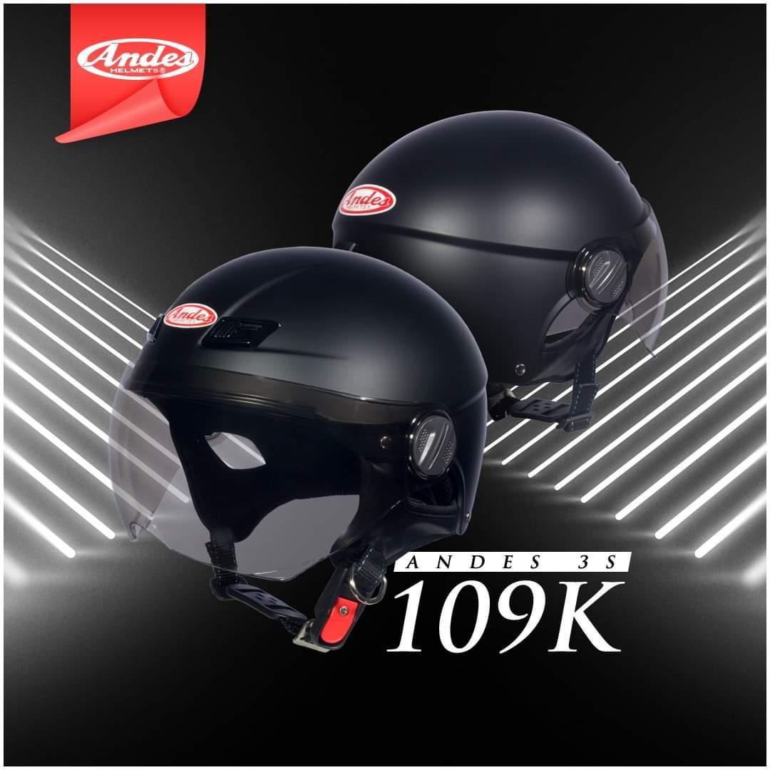 Mũ Bảo Hiểm ANDES 109 Kính /Lòng Nón 3S Tháo Giặt