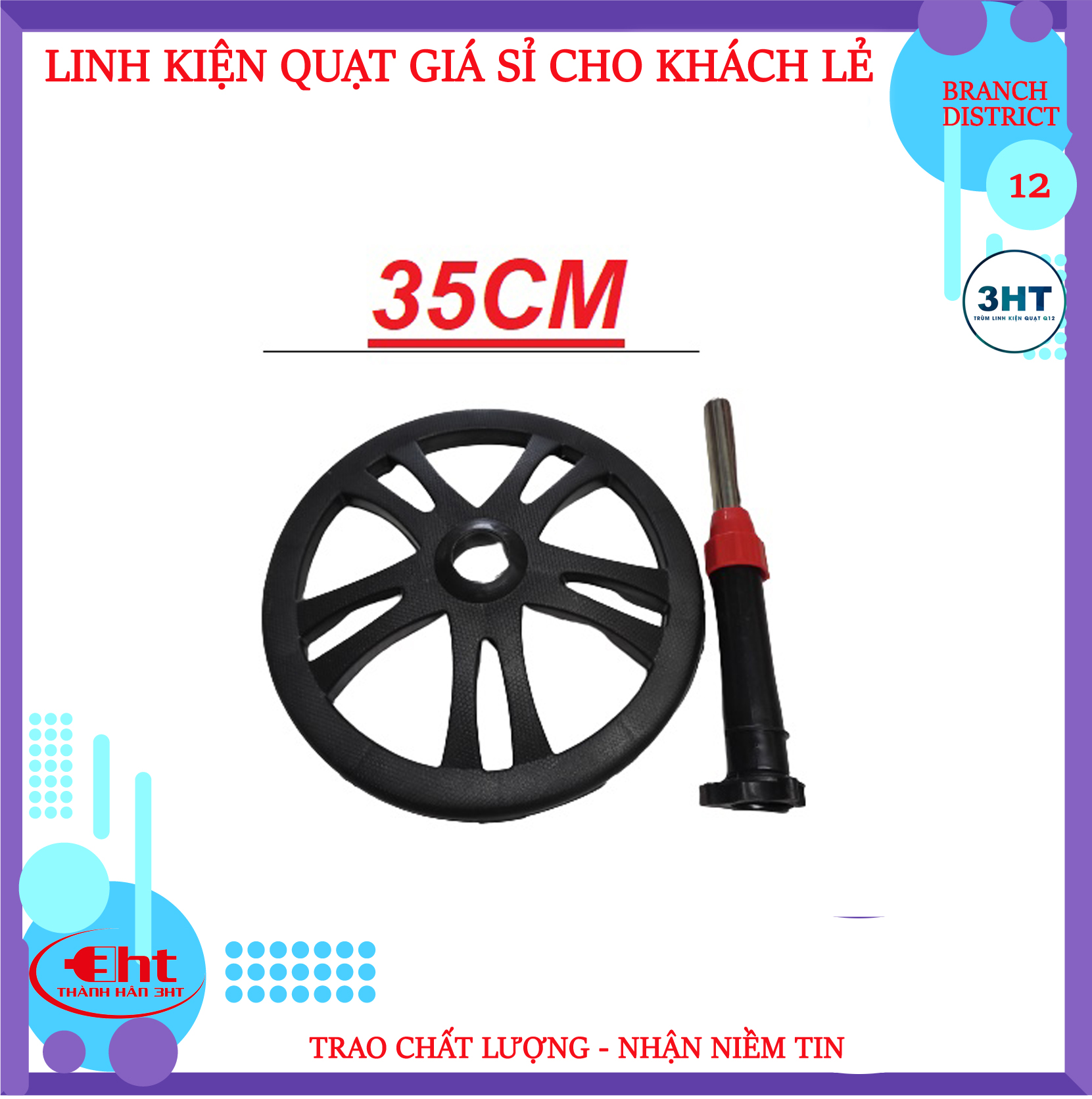 Mâm đế trụ quạt, chân quạt B3,B4, B5