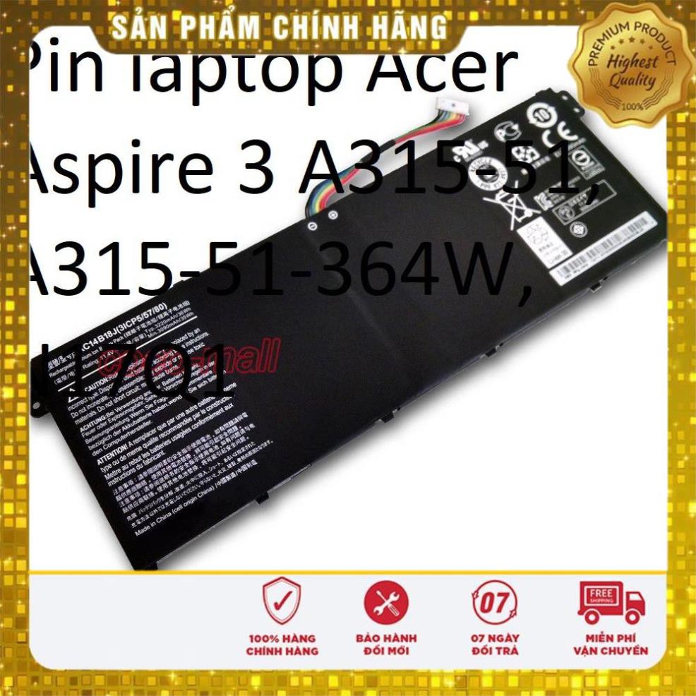 ⚡Pin laptop Acer Aspire 3 A315-51, A315-51-364W, N17Q1