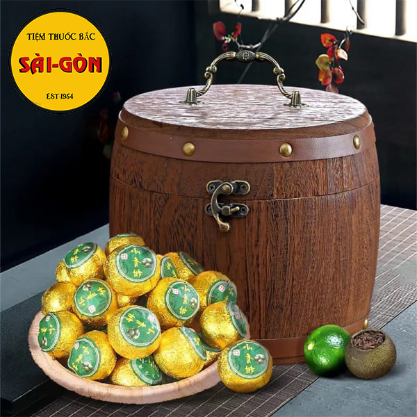[HCM]Trà Phổ Nhĩ Quýt Vân Nam 5 viên