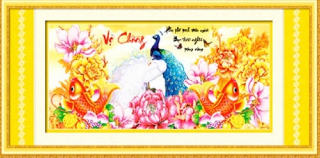 Tranh đính đá vợ chồng - lv105