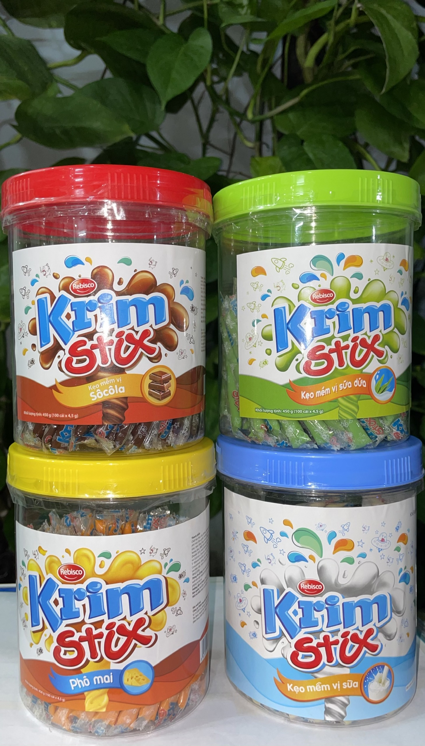 Kẹo Mềm Krim Stix Vị Sữa (Hộp 100 cái x 4.3g)