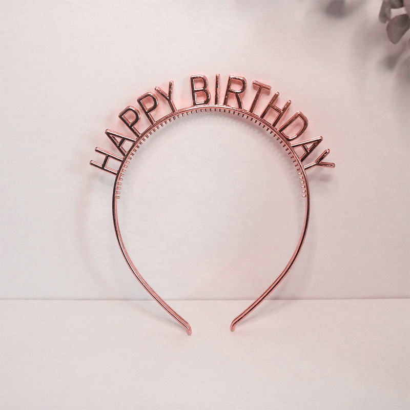 Cài tóc nhựa sinh nhật HAPPY BIRTHDAY cứng cáp