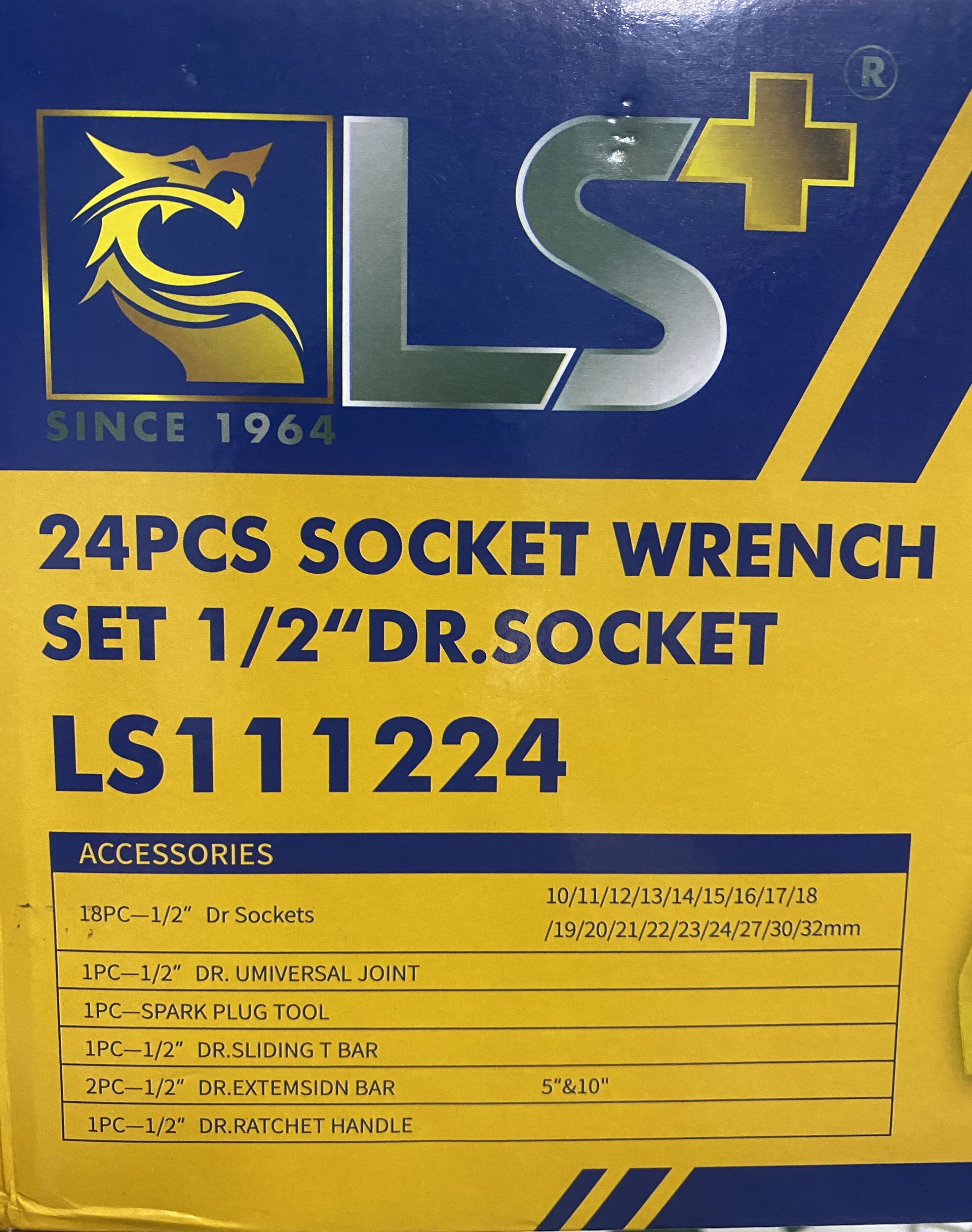 [HCM]Bộ khẩu tuýp hàng cao cấp hiệu LS 24 chi tiết