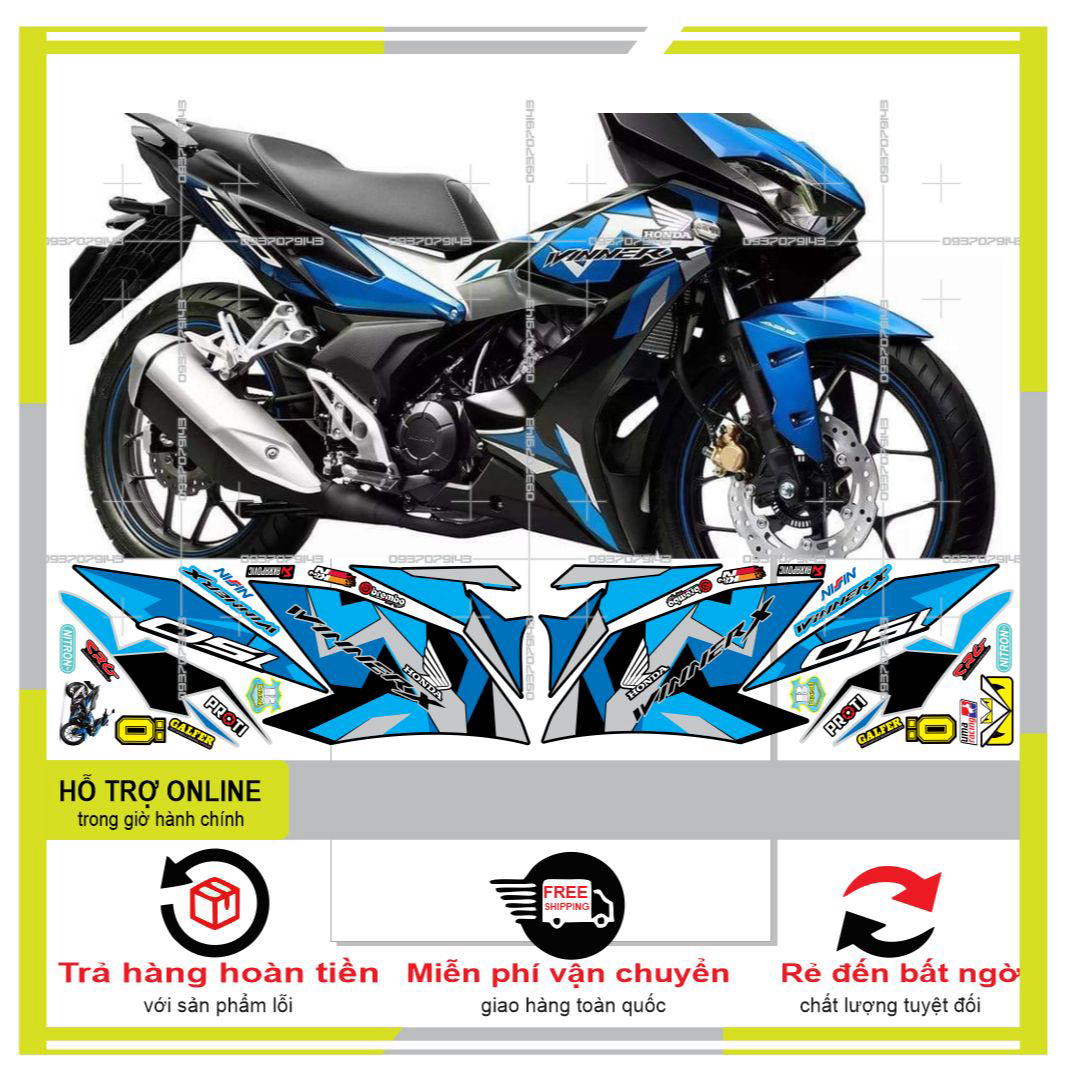 Freeship-- tem rời winner x chế xanh đen