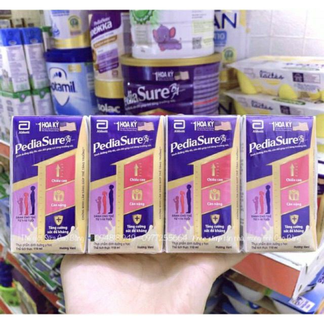 [HCM]Hộp sữa nước pediasure 110ml