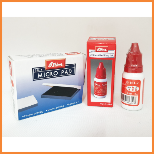 [HCM]Mực lăn tay Shiny (Xanh/ Đỏ/ Đen)