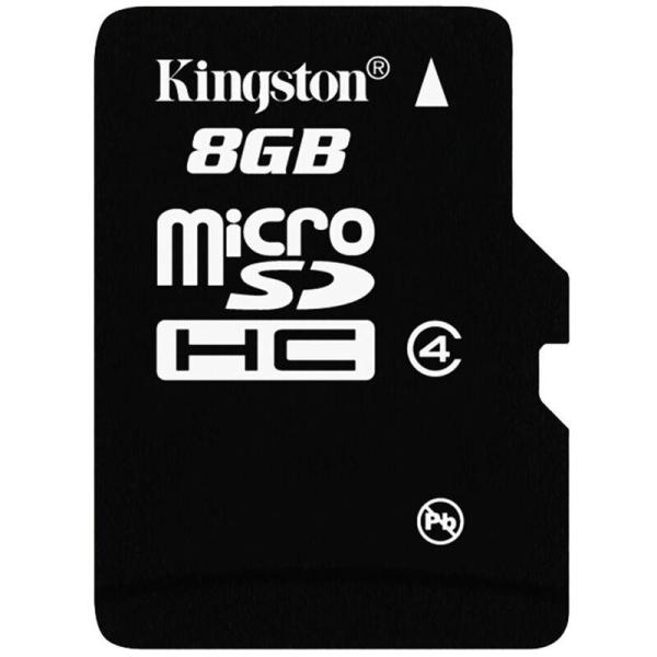 Bộ 5 Thẻ nhớ Kingston Micro SDHC Class4 8GB (Đen) Hàng tray + Hộp nhựa Tặng 1 đầu đọc thẻ nhớ Mẫu ngẫu nhiên)