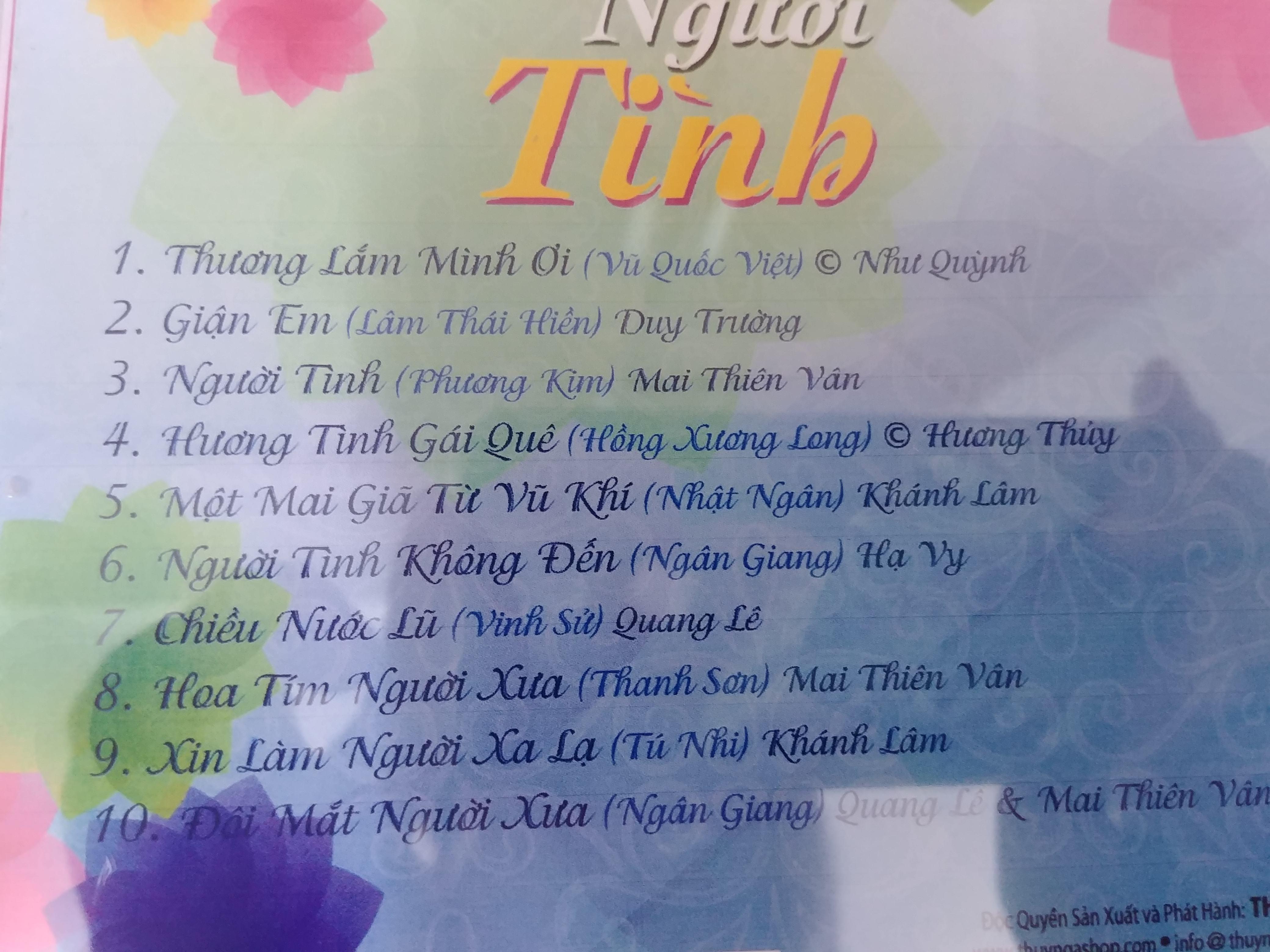CD Người Tình - Thúy Nga 507