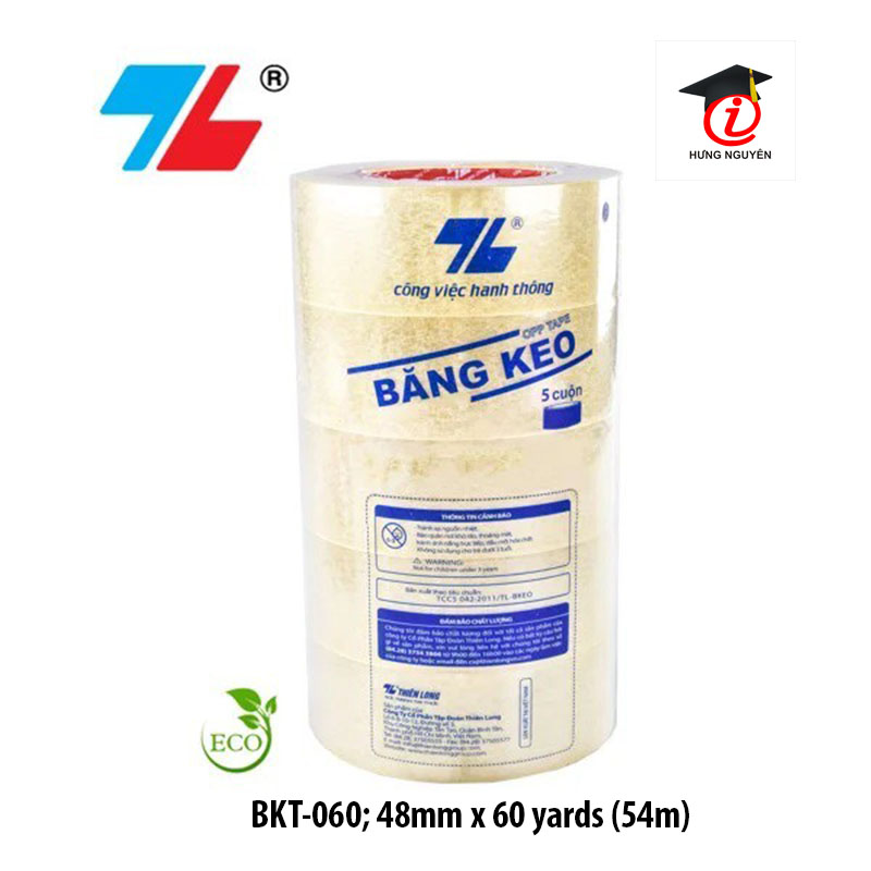 Băng dính trong thiên long 4,8 cm x 60 yards bkt-060 thiên long