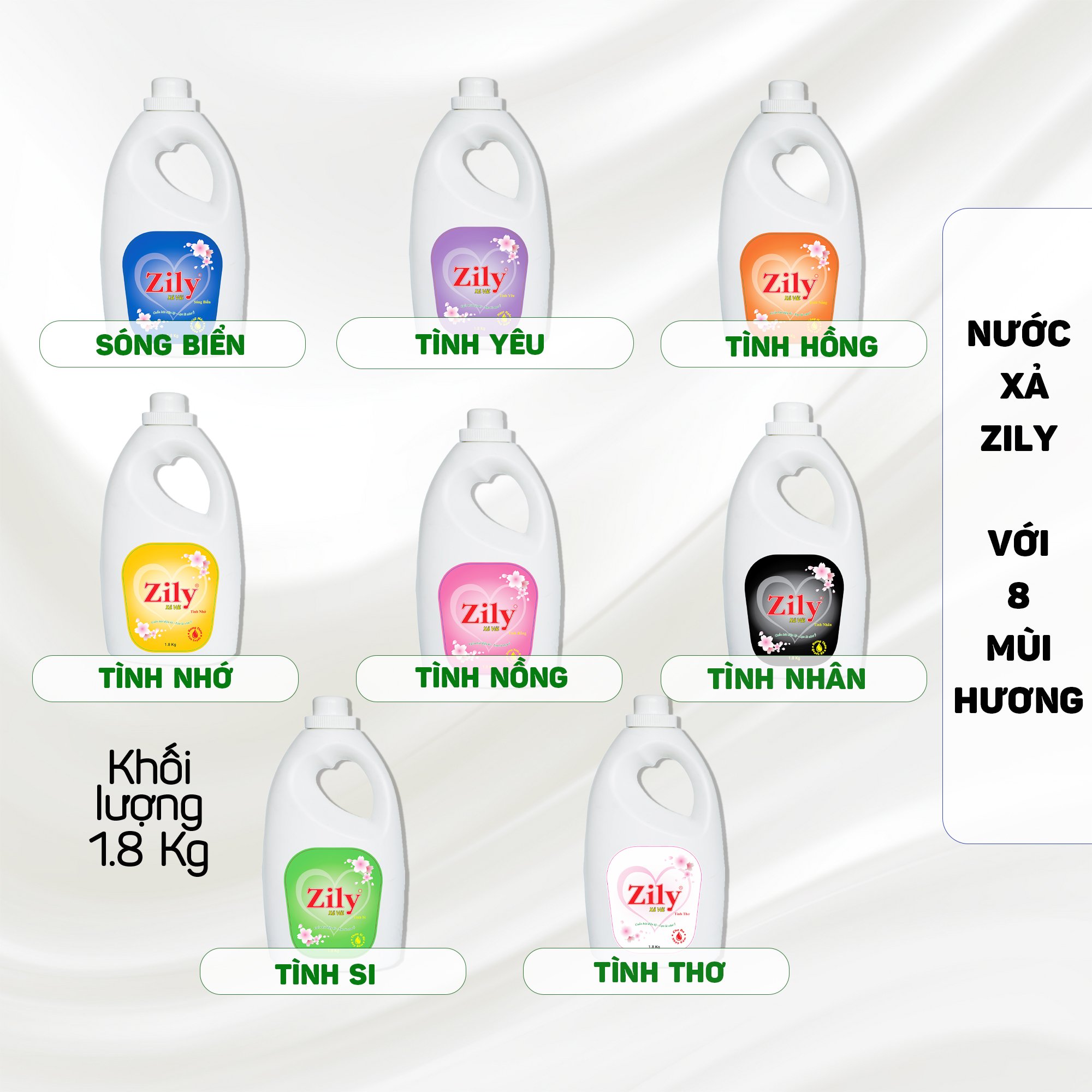 Nước Xả Vải Zily 1.8 kg
