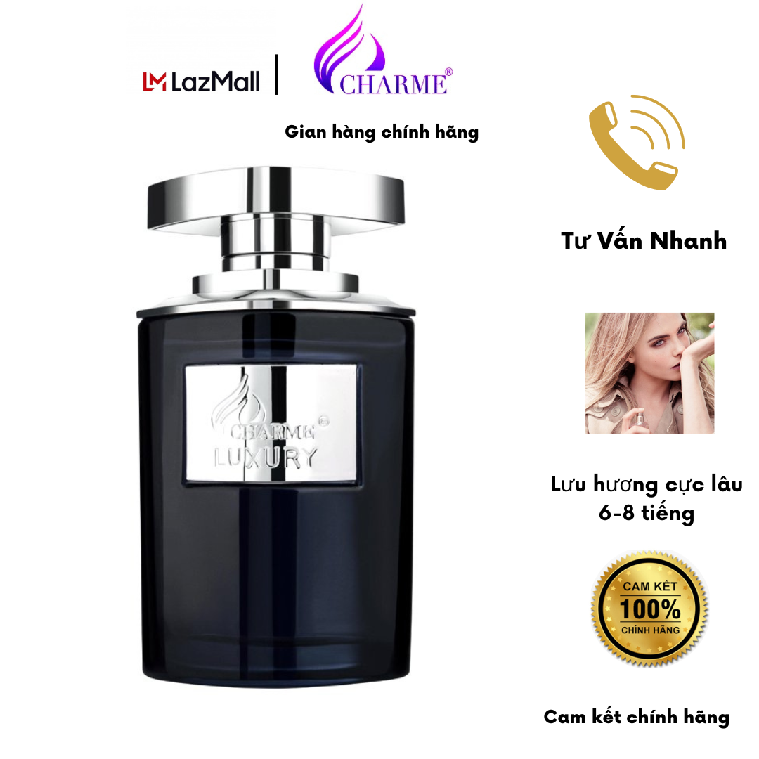Nước Hoa Nam Cao Cấp Charme Luxury 80ml hương mát lạnh , thơm lâu