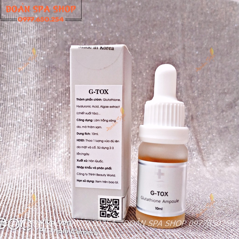 [Mẫu mới] Tinh Chất Trắng Sáng Nổi Bật G-TOX Dr Shee