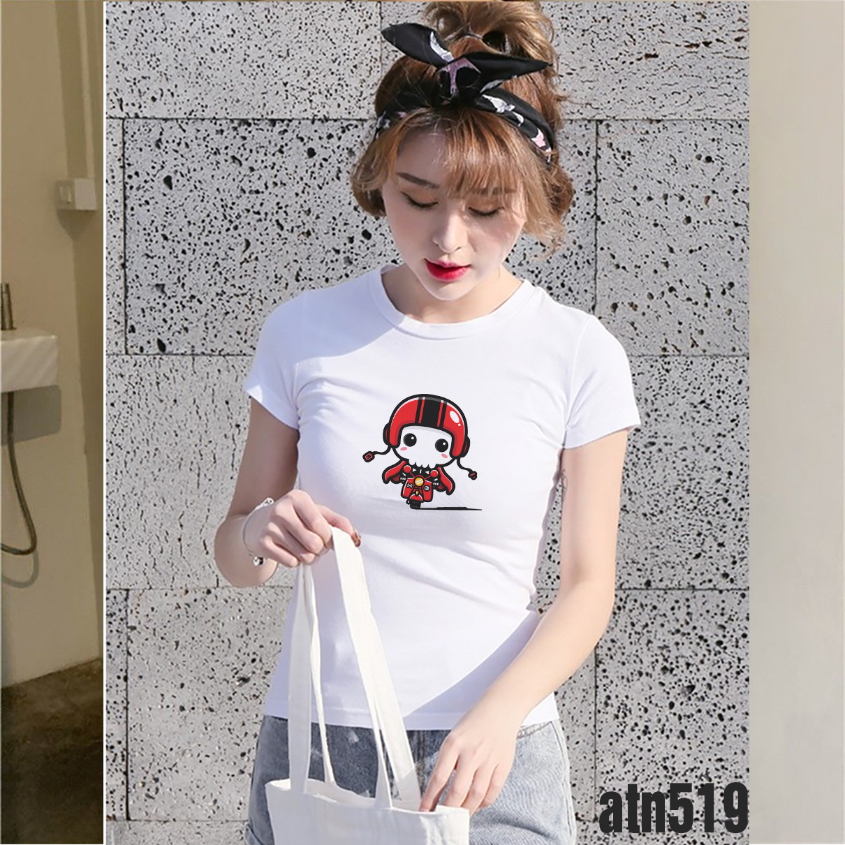 áo thun nữ in hình chibi kute