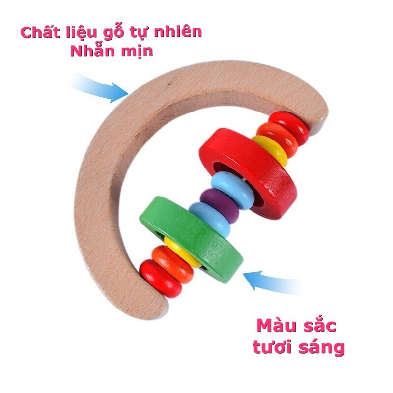 Đồ Chơi Gỗ Combo 4 Xúc Xắc Bằng Gỗ