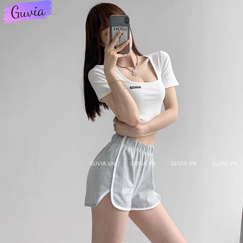 ÁO CỔ U THÊU THUN GÂN YÊU 5