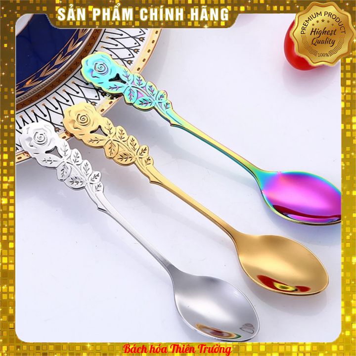 Thìa Cà Phê Hoa Hồng Nhiều Màu Chất Lượng Cao