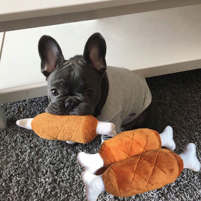 [HOÀN TIỀN 10%]Đồ chơi cho chó đùi gà vải - CutePets