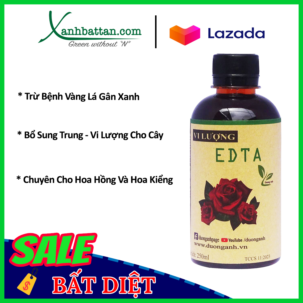 Phân Bón Vi Lượng Cho Hoa Hồng EDTA Chai 250 ml