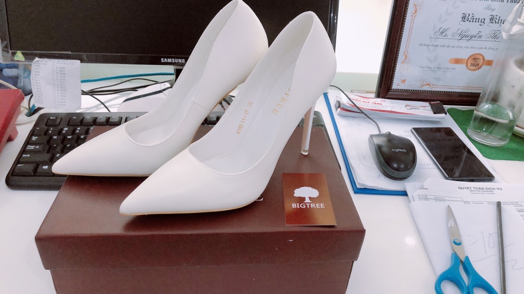 9511-17 high heels Bigtree leather money plain basic, water stick no bubble