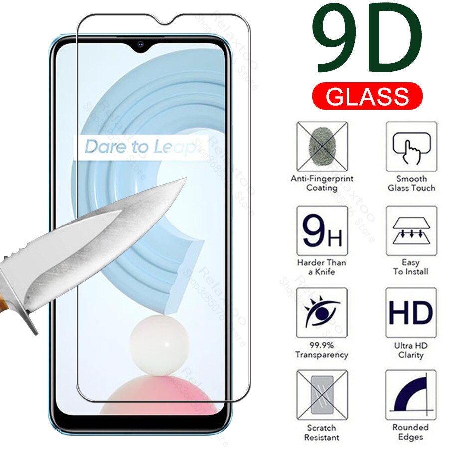 Kính cường lực Realme C21 / Realme C21Y (Trong Suốt, Không Full Màn)