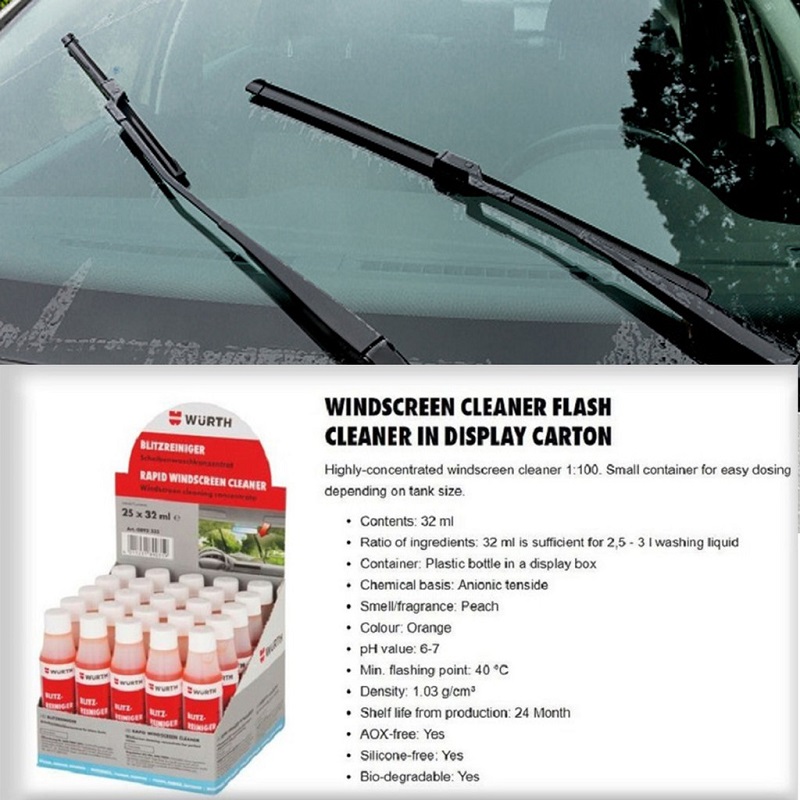 10 chai nước rửa kính lái oto