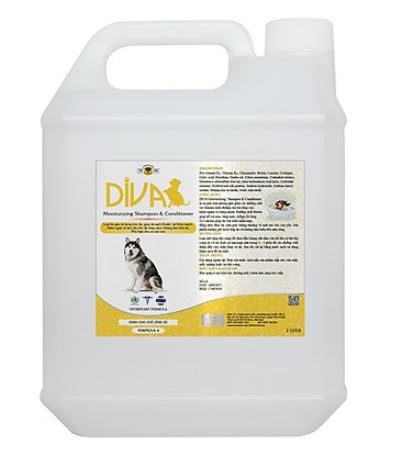 [HCM]Sữa tắm cho chó DIVA màu Vàng 2 Lít