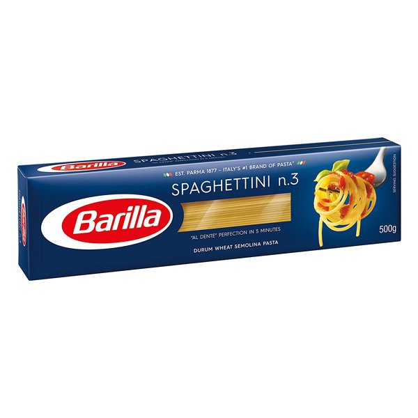Mì Ý Spaghetti sợi vừa số 3 Barilla hộp 500g