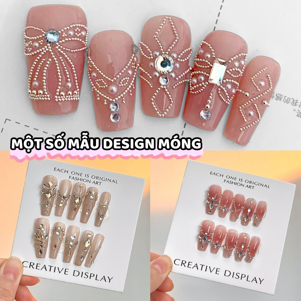 Khay bi nail mini 6 ô mix size