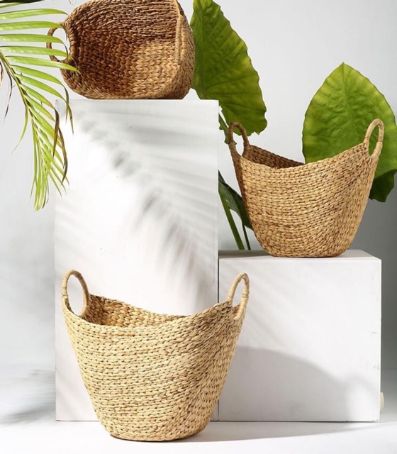 Water Hyacinth Basket for Storing Items