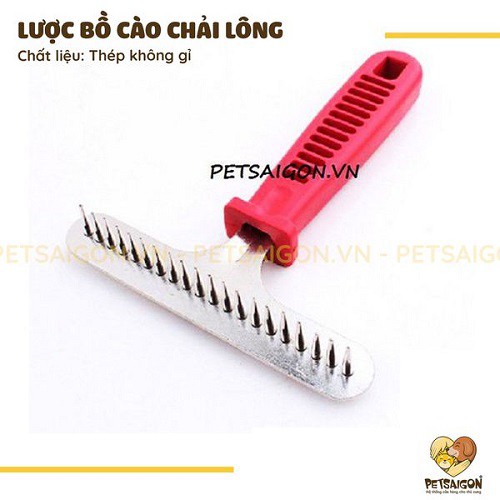 LƯỢC BỒ CÀO CHẢI LÔNG CHO CHÓ MÈO LÔNG DÀI